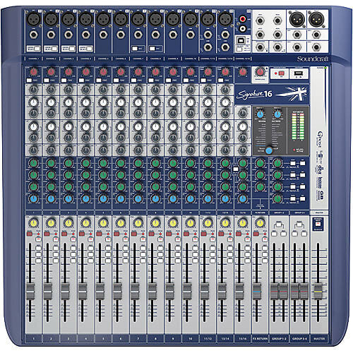 Soundcraft Signature 16 16-Input Mixer with Effects
#SOS16ME MFR #5049559