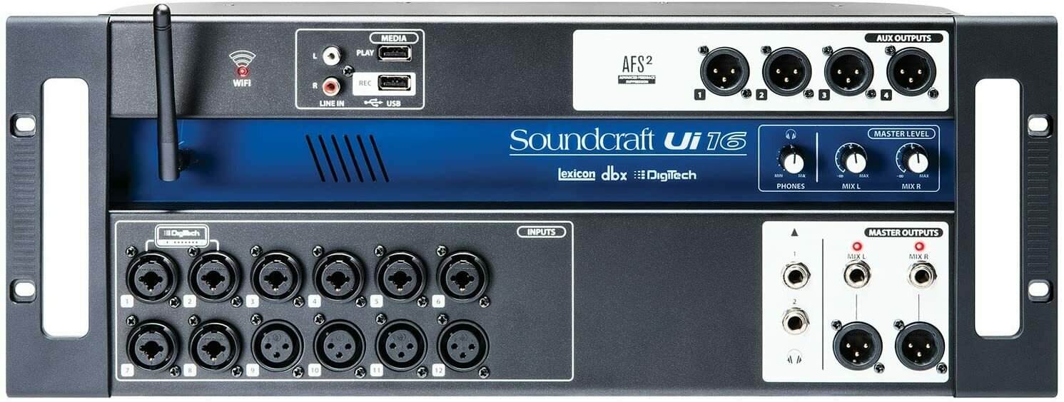 Soundcraft Ui16 16-Input Remote-Controlled Digital Mixer #SOUI16 MFR #5056219