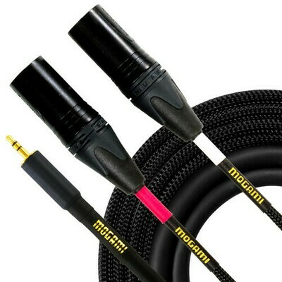 Mogami Gold 3.5mm TRS Male to Dual XLR Male Y-Cable (6&#39;)
#MOG352XLRM06 MFR #GOLD352XLRM06
