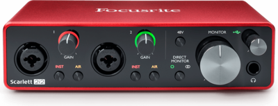 Focusrite Scarlett 2i2 2x2 USB Audio Interface (3rd Generation)
