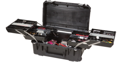 SKB iSeries 2011-7 Watertight Tech Box with Dual Trays (Black) #SK3I20117BTR MFR #3I-2011-7B-TR