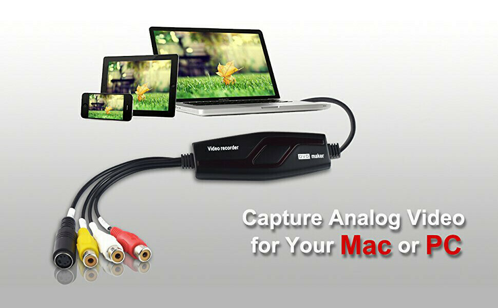 DIGITNOW Video Capture Converter, Capture Analog Video to Digital