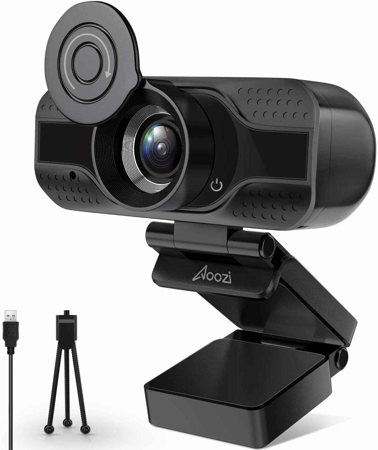 Aoozi Webcam with Microphone,1080P HD