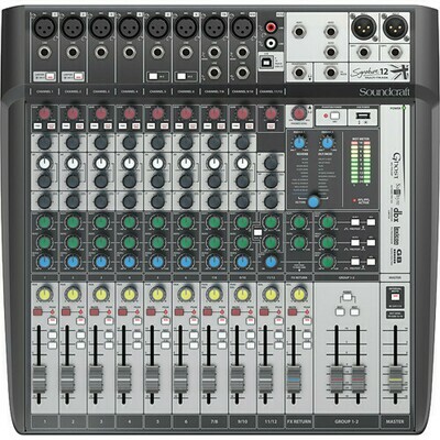 Soundcraft Signature 12 MTK 12-Input Multitrack Mixer with Effects
 #SOS12MTKME MFR #5049557
