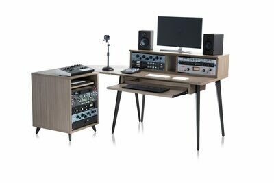 Gator Frameworks GFW-ELITEDESK-GRY Elite Series Main Desk - Driftwood Grey