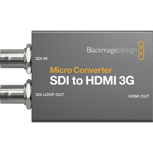 Blackmagic Design Micro Converter SDI to HDMI 3G (with Power Supply) #BLCMCSH3WPSU MFR #CONVCMIC/SH03G/WPSU