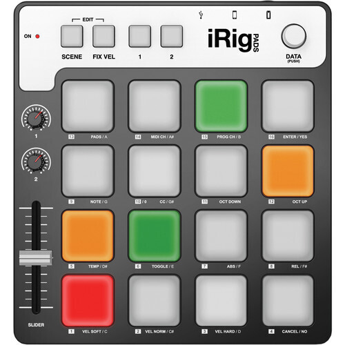 IK Multimedia iRig PADS USB-MIDI Pad Controller for iOS, Android, Mac, and PC
#IKIPPSMCHH MFR #IP-IRIG-PADS-IN