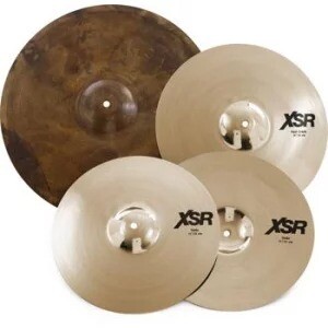 Sabian XSR Super Cymbal Set - 14/14/16/20 inch - with Free 10/18 inch
6-piece Cymbal Set with 14" Hi-hats, 20" Ride, 14" and 16" Fast Crashes, plus Free 10" Splash and 18" Fast Crash