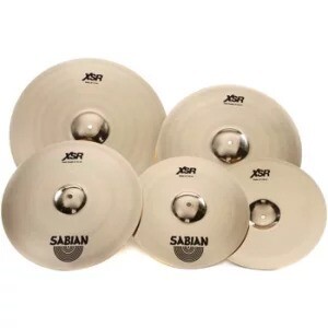 Sabian XSR Super Cymbal Set - 14/14/16/20 inch - with Free 10/18 inch
6-piece Cymbal Set with 14" Hi-hats, 20" Ride, 14" and 16" Fast Crashes, plus Free 10" Splash and 18" Fast Crash
