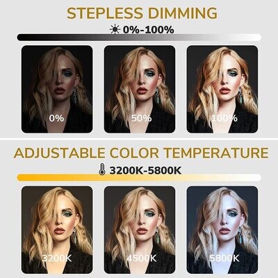 PIXEL 19 inch Ring Light Kit, 60W LED Ring Light with LCD Screen, Support 2.4G Remote and Multiple Lights Control, CRI>97, 3000K-5800K, Tripod Included for Makeup, YouTube Video, Barber, Tiktok Live