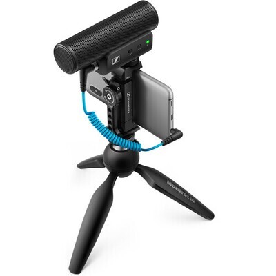 Sennheiser MKE 400 Mobile Kit Camera-Mount Shotgun Microphone with Smartphone Recording Bundle #SEMKE400MK MFR #509257