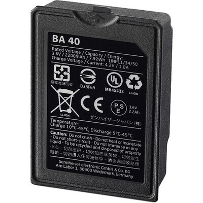 Sennheiser Rechargeable Battery for SL 133-S DW and SL 153-S DW Tablestand
 #SEBA40 MFR #BA 40