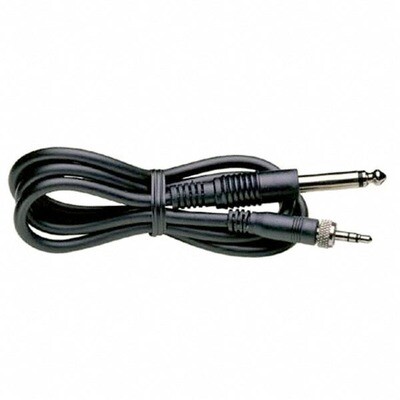 Sennheiser CL1-N Locking 3.5mm to 1/4" Instrument Cable for Bodypack Transmitters.  Article Number: 005021 #CL1-N