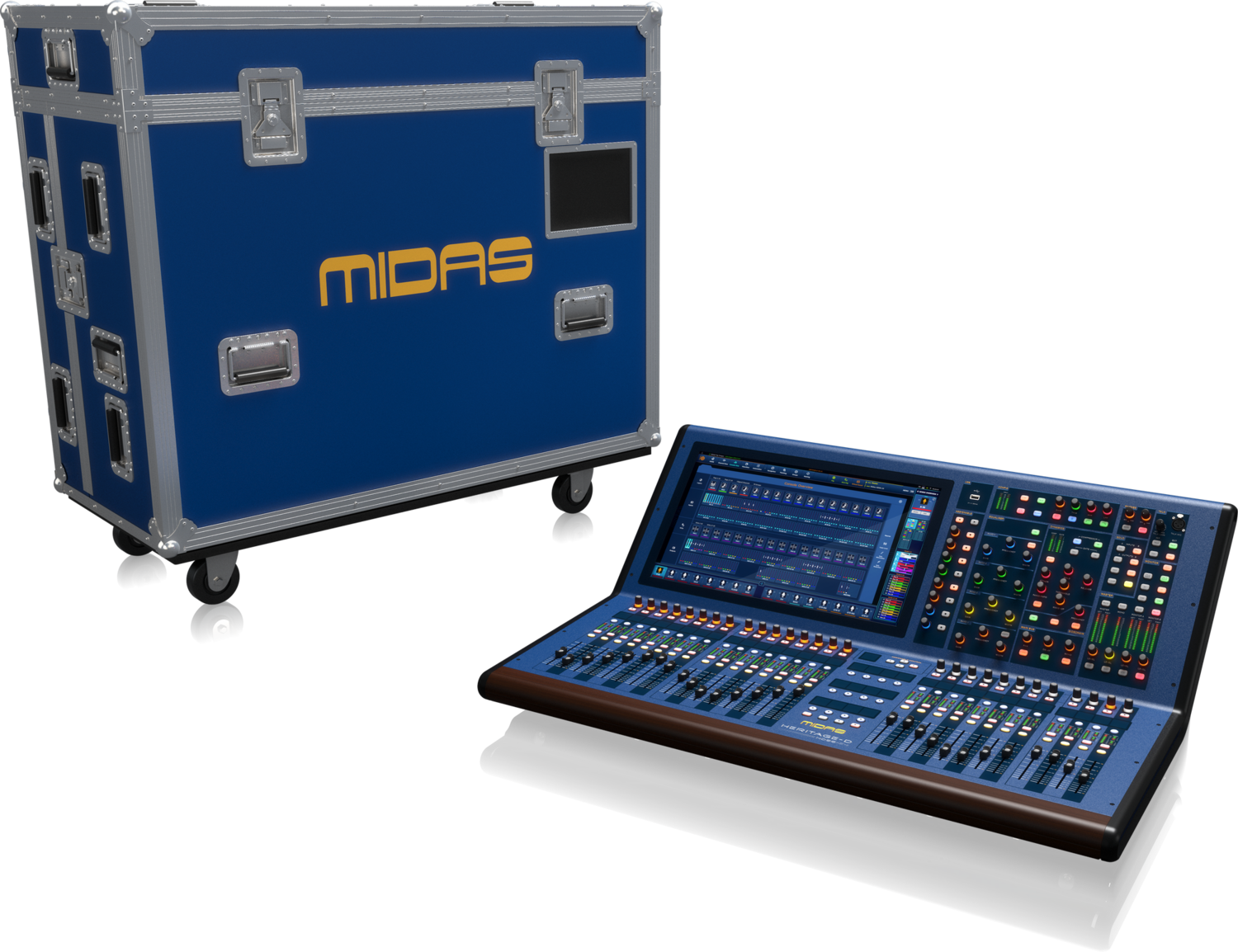 Midas Heritage D HD96-24-CC-TP Digital Mixer Tour Pack
144-input Digital Mixer with 28 Motorized Faders, 21" Touchscreen, Digital Effects, and Tour-grade Case