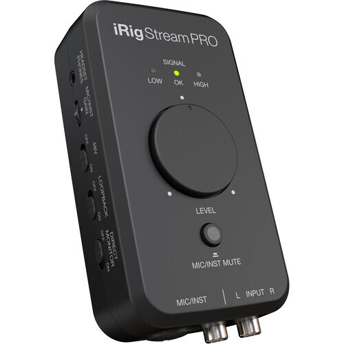 IK Multimedia iRig Stream Pro Ultracompact 4x2 Audio Interface for Computers, Smartphones, and Tablets