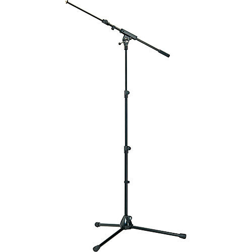 K&amp;M 252 Microphone Stand with Boom Arm (Black)