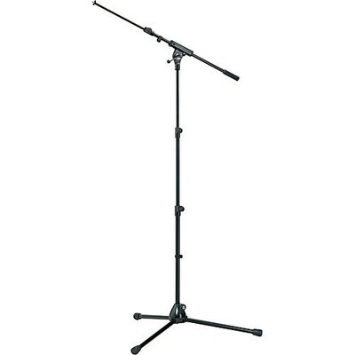 K&M 252 Microphone Stand with Boom Arm (Black)