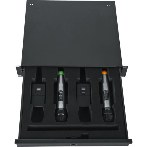 Gator Rackworks Wireless Microphone Drawer (2 RU)