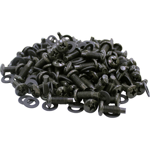 ProX Pack of 100 Rack Screws with Washers (Black)