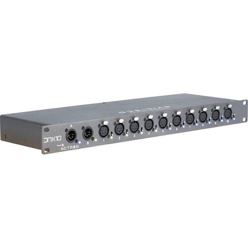 Obsidian Netron DMX10-5 Rackmount 10-Port DMX Splitter (5-Pin)