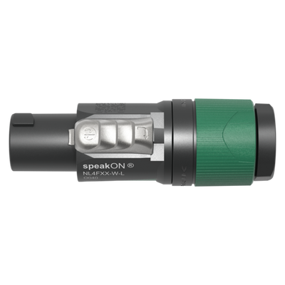 Neutrik NL4FXX-W-L 4-Pole Female speakON Connector (Green) #NENL4FXXWL #NL4FXX-W-L