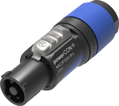 Neutrik NAC3FXXA-W-L powerCON Cable Connector AC Power Cable Connector with Color-coded Twist-lock Mechanism for 10-16mm Diameters