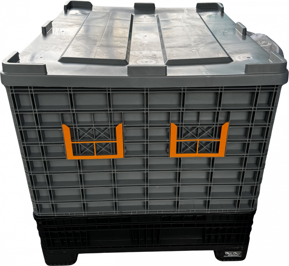 Foldable Pallet Box with Lid