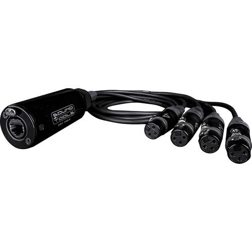 SoundTools CAT Tails FX Four XLR Female Audio Lines Down Shielded Cat 5/6/7 Cable #SOCTFX #CTFX