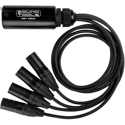 SoundTools CAT Tails MX Four XLR Male Audio Lines Down Shielded Cat 5/6/7 Cable #SOCTMX #CTMX