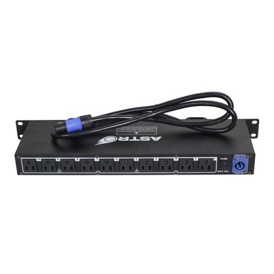 ProX X-PC10ASTRO 10-Way Power Rear Panel Center Power Distribution 1U Rack Mountable LED Lamp 5V USB Port #X-PC10ASTRO