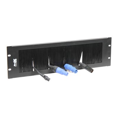ProX T-P3BR Rack Panel Brush Cable Management Slot Strip (3 RU) #PRTP3BR #T-P3BR