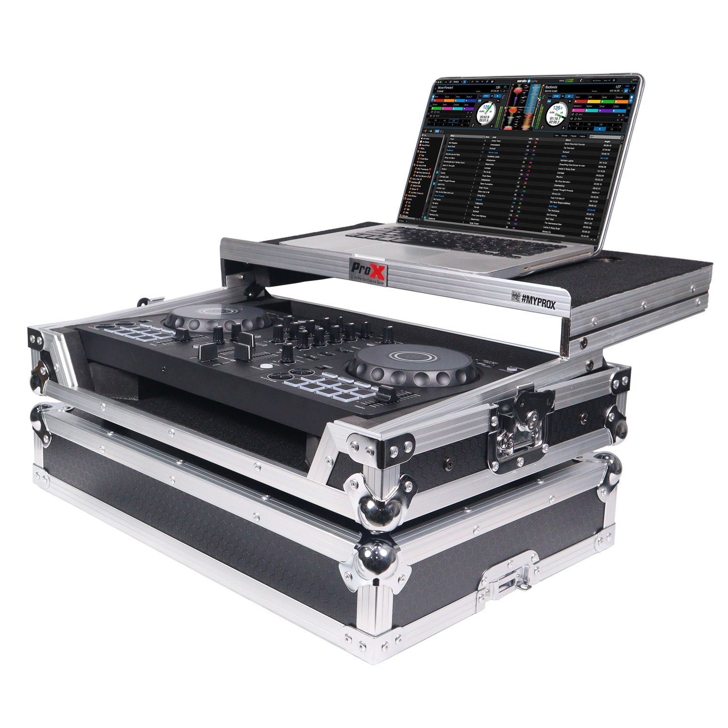 ATA Flight Road Case For Pioneer DDJ-FLX4 DDJ-400 DDJ-SB3 DJ Controller with Laptop Shelf #X-DDJFLX4 LT