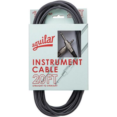 Aguilar AGINST20SS 20&#39; Instrument Cable, Straight to Straight Connector