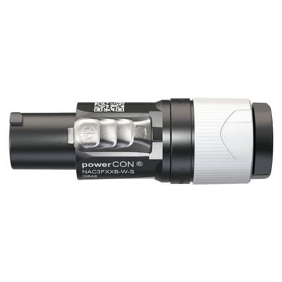 Neutrik NAC3FXXB-W-L powerCON Lockable Power Connector (Gray) #NENAC3FXXBWL  #NAC3FXXB-W-L