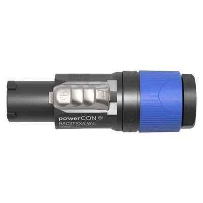 Neutrik NAC3FXXA-W-L powerCON Cable Connector AC Power Cable Connector with Color-coded Twist-lock Mechanism for 10-16mm Diameters