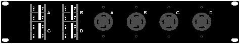 4 Circuit L14-30 Breaker Panel Assembly