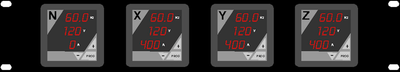 3 phase Voltage and Current Meter