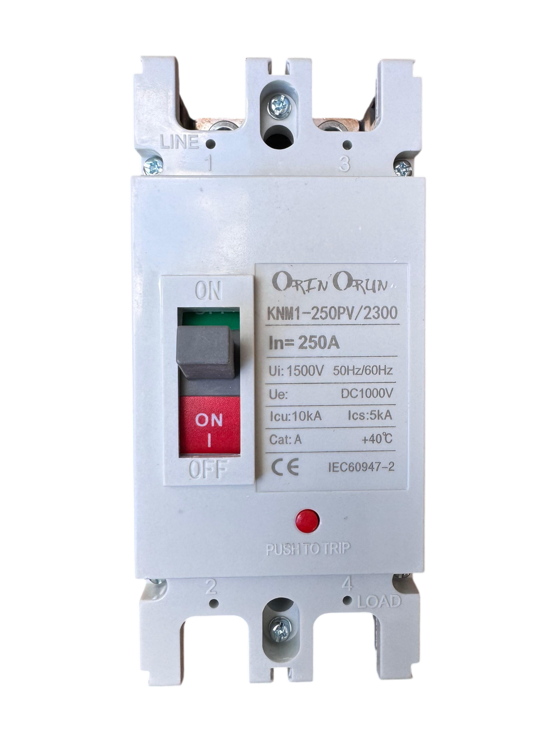 DC Breaker 2P 250A DC MCCB