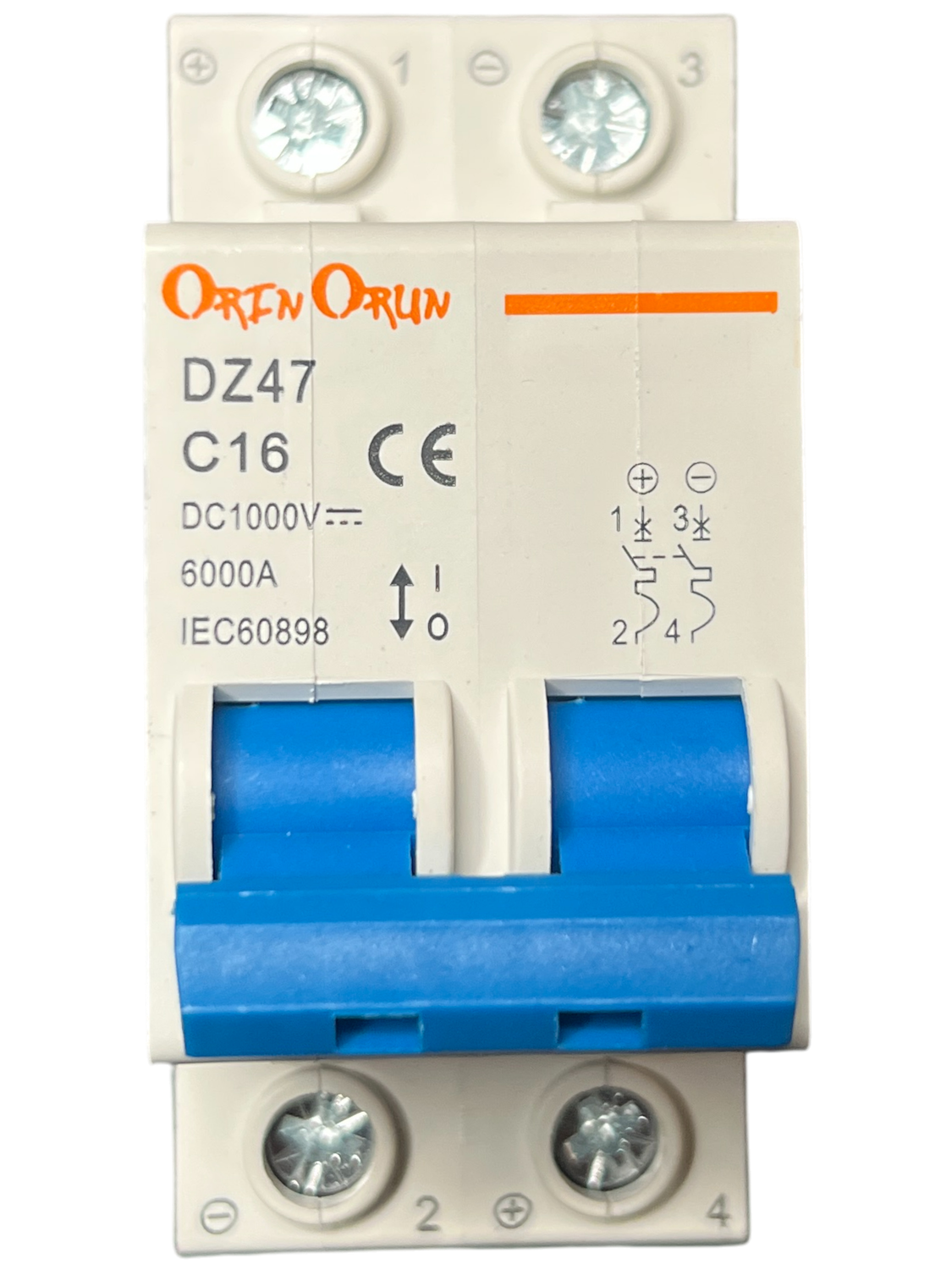 DC Breaker DZ47 - 63 DC TYPE 2P 16A