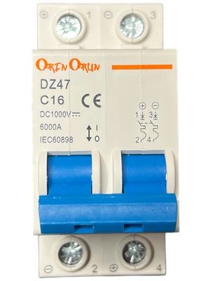 DC Breaker DZ47 - 63 DC TYPE 2P 16A