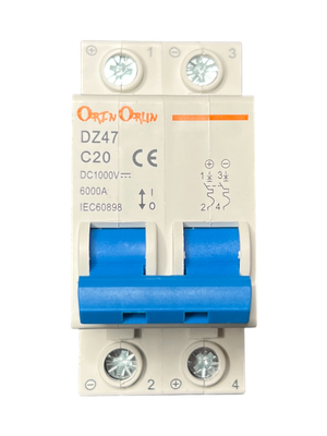 DC Breaker DZ47 - 63 DC TYPE 2P 20A