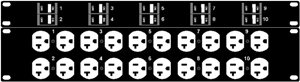 10 CIRCUIT 20 AMP 110 PANEL