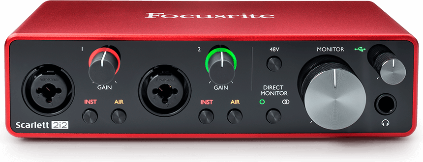 Focusrite Scarlett 2i2 2x2 USB Audio Interface (3rd Generation)