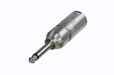 Neutrik NA2MP XLRM to 1/4" TS Adapter MFR #NA2MP
