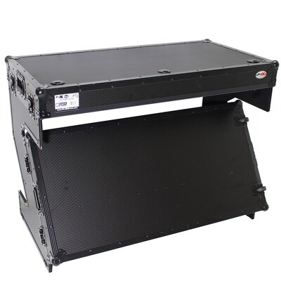 ProX DJ Z-Table MK2 Portable Z-Style DJ Table Flight Case with Handles &amp; Wheels (Black on Black) #PRZTABLEBLM2 MFR #XS-ZTABLEBL MK2