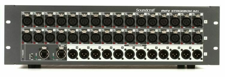 Soundcraft Mini Stagebox 32i for Si Series Consoles #SOMSB32I2X MFR #MINI STAGEBOX 32I US