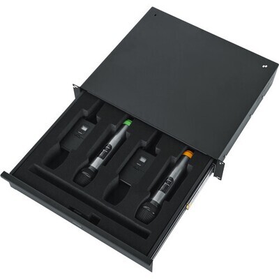 Gator Rackworks Wireless Microphone Drawer (2 RU)
