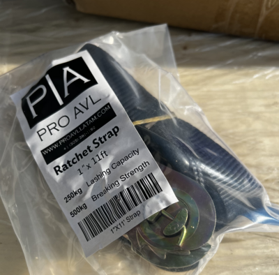 Ratchet Strap PRO-AVL RS1"X11 2:1 B