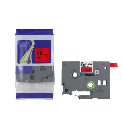 TZc 5461- Black on Red(36mm)