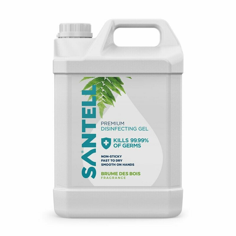 SANTELL Premium Disinfecting Hand Gel Refill Pack (5L)